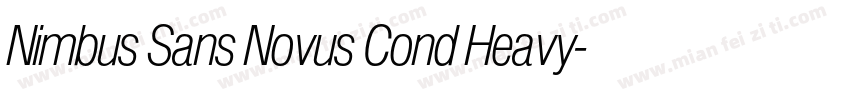 Nimbus Sans Novus Cond Heavy字体转换